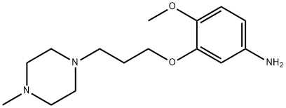 4-Methoxy-3-(3-(4-Methylpiperazin-1-yl)propoxy)aniline Structural