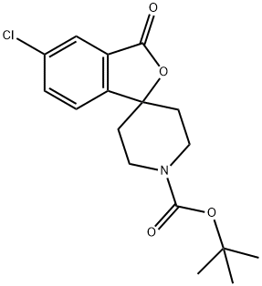 tert-Butyl 5-chloro-3-oxo-3H-spiro[isobenzofuran-1,4'-piperidine]-1'-carboxylate Structural