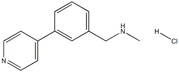 N-Methyl-1-(3-(pyridin-4-yl)phenyl)MethanaMine hydrochloride Structural