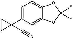 1-(2,2-difluorobenzo[d][1,3]dioxol-5-yl)cyclopropanecarbonitrile Structural