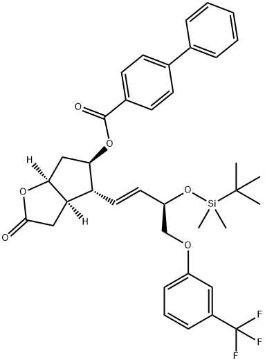 [1,1'-Biphenyl]-4-carboxylic acid, (3aR,4R,5R,6aS)-4-[(1E,3R)-3-[[(1,1-diMethylethyl)diMethylsilyl]oxy]-4-[ 3-(trifluoroMethyl)phenoxy]-1-butenyl]hexahydro-2-oxo-2H-cyclopenta[b] furan-5-yl ester