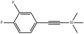 ((3,4-difluorophenyl) ethynyl)triMethylsilane Structural