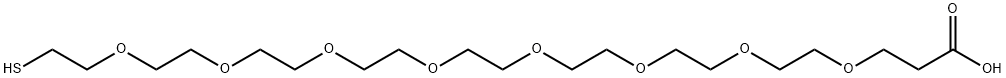 HS-PEG8-CH2CH2COOH Structural