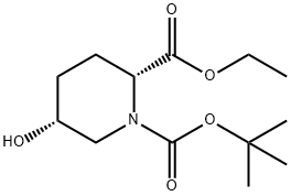 1,2-Piperidinedicarboxylic acid, 5-hydroxy-, 1-(1,1-diMethylethyl) 2-ethyl ester, (2R,5R)-