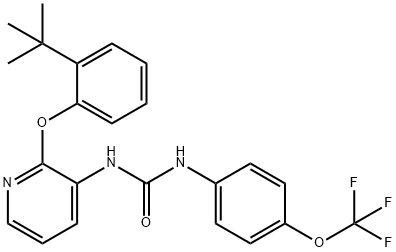 Urea, N-[2-[2-(1,1-diMethylethyl)phenoxy]-3-pyridinyl]-N'-[4-(trifluoroMethoxy)phenyl]- Structural
