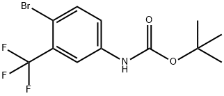 tert-butyl (4-broMo-3-(trifluoroMethyl)phenyl)carbaMate Structural