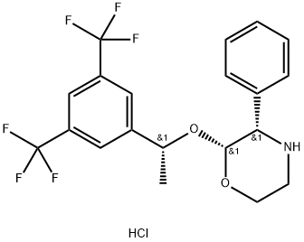 (2R,3S)-2-[(1R)-1-[3,5-Bis(trifluoroMethyl)phenyl]ethoxy]-3-(phenyl)Morpholine hydrochloride Structural