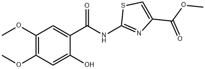 Methyl 2-(2-hydroxy-4,5-diMethoxybenzaMido)thiazole-4-carboxylate Structural