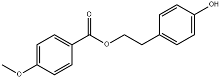 4-Methoxybenzoic acid 2-(4-hydroxyphenyl)ethyl ester Structural