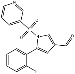 1H-Pyrrole-3-carboxaldehyde, 5-(2-fluorophenyl)-1-(3-pyridinylsulfonyl)-