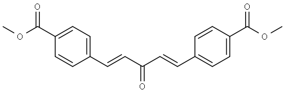 DiMethyl 4,4'-((1E,4E)-3-oxopenta-1,4-diene-1,5-diyl)dibenzoate Structural