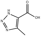v-Triazole-4-carboxylic acid, 5-methyl- (7CI) Structural