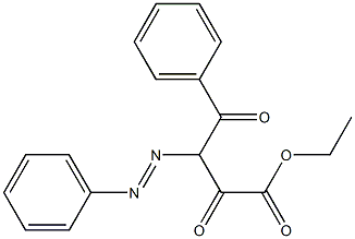 ethyl 2,4-dioxo-4-phenyl-3-(phenyldiazenyl)butanoate Structural