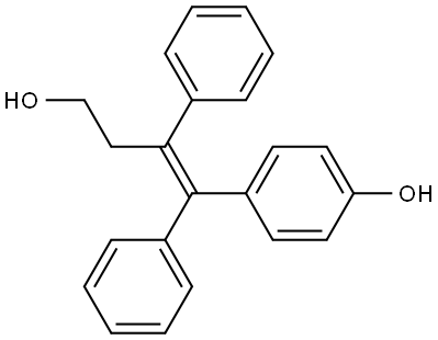 gamma-[(4-Hydroxyphenyl)phenylmethylene]benzenepropanol Structural