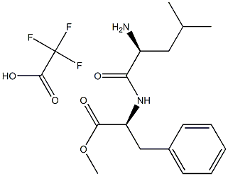 L-Phenylalanine, N-L-leucyl-, Methyl ester, Mono(trifluoroacetate) Structural