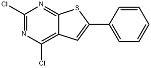 2,4-Dichloro-6-phenyl-thieno[2,3-d]pyrimidine Structural