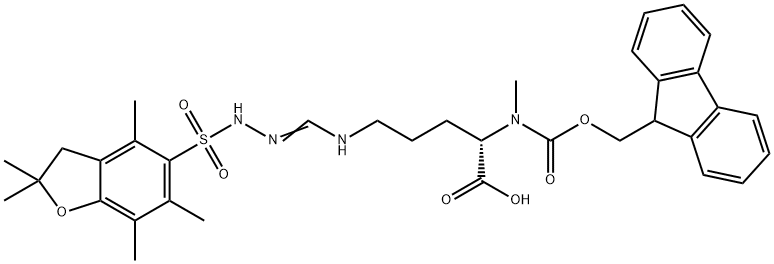 Fmoc-N-Me-Arg(pbf)-OH Structural