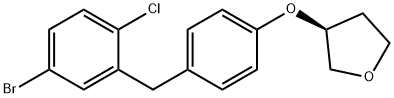 (3S)-3-[4-[(5-Bromo-2-chlorophenyl)methyl]phenoxy]tetrahydrofuran Structural Picture
