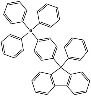 TPSiF , Triphenyl(4-(9-phenyl-9H-fluoren-9-yl)phenyl)silane Structural