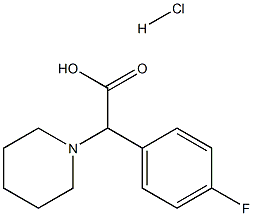 a-(4-Fluorophenyl)-1-piperidineacetic acid HCl Structural