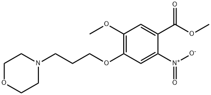 Benzoic acid, 5-Methoxy-4-[3-(4-Morpholinyl)propoxy]-2-nitro-, Methyl ester Structural