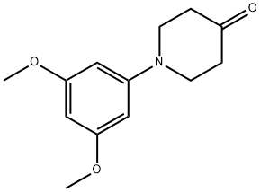 1-(3,5-dimethoxyphenyl)piperidin-4-one Structural