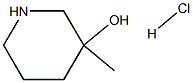 3-Methylpiperidin-3-ol HCl Structural