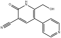 1,6-Dihydro-2-(hydroxyMethyl)-6-oxo-[3,4'-bipyridine]-5-carbonitrile Structural