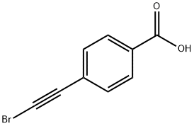  4-(2-Bromoethynyl)benzoic acid Structural