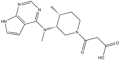 3-((3R,4R)-4-Methyl-3-(Methyl(7H-pyrrolo[2,3-d]pyriMidin-4-yl)aMino)piperidin-1-yl)-3-oxopropanoic acid