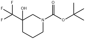 tert-butyl 3-hydroxy-3-(trifluoroMethyl)piperidine-1-carboxylate Structural