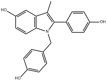 Des(1-azepanyl)ethyl Bazedoxifene Structural