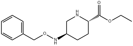 (2S,5R)-ethyl 5-(benzyloxyaMino)piperidine-2-carboxylate Structural