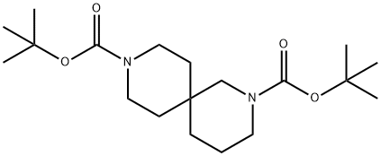 tert-Butyl tert-butyl 2,9-diazaspiro[5.5]undecane-2,9-dicarboxylate Structural