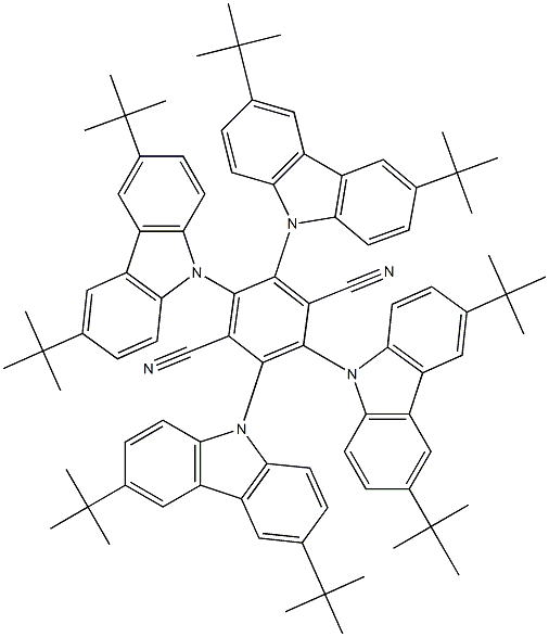 2,3,5,6-tetrakis(3,6-di-t-Butylcarbazol-9-yl)-1,4-dicyanobenzene