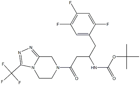 tert-butyl 4-oxo-4-(3-(trifluoroMethyl)-5,6-dihydro-[1,2,4]triazolo [4,3-a]pyrazin-7(8H)-yl)-1-(2,4,5-trifluorophenyl) butan-2-ylcarbaMate