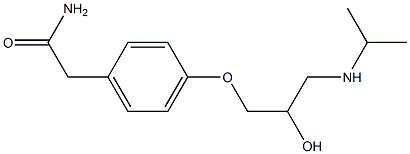 IMp. H (EP): 2-[4-[(2RS)-2-Hydroxy-3-[(1-Methylethyl)aMino]propoxy]phenyl]acetonitrile Structural