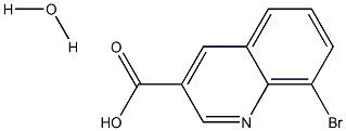 8-BroMoquinoline-3-carboxylic acid hydrate Structural