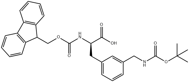 FMoc-3-(Boc-aMinoMethyl)-D-phenylalanine Structural