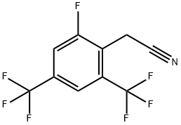 2-FLUORO-4,6-BIS(TRIFLUOROMETHYL)PHENYLACETONITRILE Structural