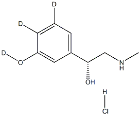 (R)-(-)-Phenylephrine-d3 HCl Structural