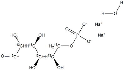D-Glucose 6-Phosphate-13C6 Disodium Salt Hydrate Structural