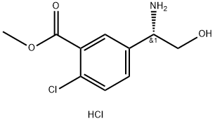 Methyl 5[(1S)1aMino2hydroxyethyl]2chlorobenzoate hydrochloride Structural