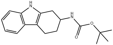 tert-butyl 2,3,4,9-tetrahydro-1H-carbazol-2-ylcarbaMate Structural