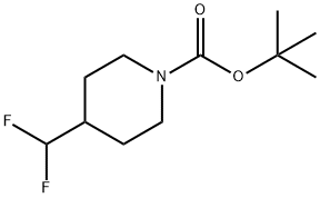 tert-butyl 4-(difluoroMethyl)piperidine-1-carboxylate Structural