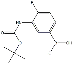 (3-((tert-butoxycarbonyl)aMino)-4-fluorophenyl)boronic acid Structural