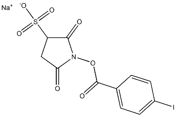 SodiuM 1-((4-iodobenzoyl)oxy)-2,5-dioxopyrrolidine-3-sulfonate Structural
