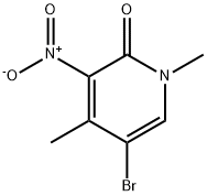 5-broMo-1,4-diMethyl-3-nitropyridin-2(1H)-one Structural