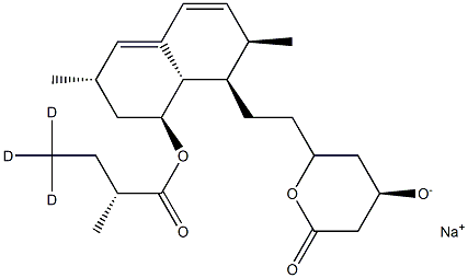 Lovastatin-D3 Hydroxy Acid Sodium Salt Structural
