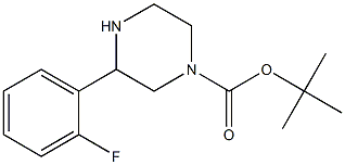 tert-butyl 3-(2-fluorophenyl)piperazine-1-carboxylate Structural